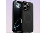 Custodia Magnetica Per Iphone 16 Pro, Compatibile Con Magsafe, In Silicone Liquido, Resistente Agli Urti E Ai Graffi Nero