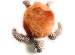 Onwomania Tartaruga Marina Tartaruga Gigante Peluche Giocattolo Coccolone Animale Tessuto 45Cm Marrone