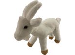 Onwomania Capra Stambecco Billy Capra 23Cm Peluche Peluche Tessuto Animale Bianco