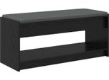 Syfax™ Panca Per Ingresso Con Cuscino Rovere Nero 103 X 38 X 45 Cm
