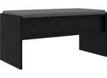 Syfax™ Panca Per Ingresso Con Cuscino Rovere Nero 83 X 38 X 40 Cm