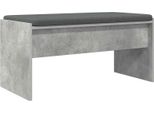 Syfax™ Panca Per Ingresso Con Cuscino Grigio Cemento 83 X 38 X 40 Cm