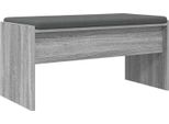 Syfax™ Panca Per Ingresso Con Cuscino Grigio Sonoma 83 X 38 X 40 Cm