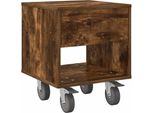 Syfax™ Comodino Rovere Fumé 40,5 X 40 X 48 Cm Legno Multistrato