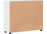 Syfax™ Credenza Bianco Lucido 88,5 X 30,5 X 73 Cm Legno Multistrato