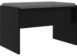 Syfax™ Panca Per Ingresso Con Cuscino Rovere Nero 63 X 38 X 40 Cm