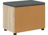 Syfax™ Panca Per Ingresso Con Cuscino Rovere Sonoma 60 X 38 X 46 Cm