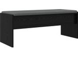 Syfax™ Panca Per Ingresso Con Cuscino Rovere Nero 103 X 38 X 40 Cm