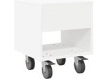 Syfax™ Comodino Bianco 40,5 X 40 X 48 Cm Legno Multistrato