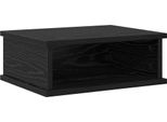 Syfax™ Comodino Rovere Nero 40 X 31 X 15 Cm Legno Multistrato