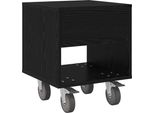 Syfax™ Comodino Rovere Nero 40,5 X 40 X 48 Cm Legno Multistrato