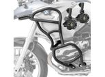 Set Barra Di Protezione + Faro Per Bmw R 1200 Gs 04-07 KT59 Nero