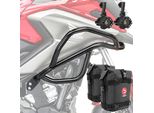 Crash Bar + Faro + Borsa L Per Honda Nc 750 X / 700 X 12-20