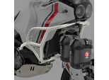 Set Di Barre Di Protezione + Borse Per Ducati Desertx 22-25 Motoguard MK13 Argento