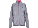 Regatta - Top In Pile Full Zip "Ravenhill"" Da Donna RG9742 (36 De) (Bianco/Flamingo-Rosa)"