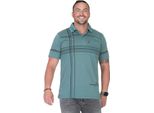 Herren Poloshirt Sommer Polo-Hemd Kurzarm, Petrol/L/50