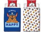 Biancheria Da Letto Paw Patrol 100% Poliestere Copripiumino 140X200 Cm E Federa 60X70 Cm