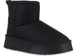 Van Hill Donna Stivali Invernali Foderati Caldi Stivaletti Scarpe Con Suola Battistrada 841334, Colore: Nero, Taglia: 37