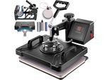Pressa Termica 6 In 1 - Pressa Per Il Trasferimento Di Magliette - Pressa Termica Fai Da Te - 38 X 30 Cm - Display Digitale Della Temperatura A Led