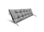 Cuscino Da Giardino Aio, Per Panchina, Altalena, Impermeabile, Grigio, 150X50 Cm, PODOGR150/50C-SZ