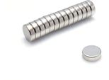 Magneti Al Neodimio 12,7 X 4 Mm 50 Pezzi Mm N38, Estremamente Forti, Lavagne Magnetiche, Frigoriferi, Lavagne Bianche, Fai Da Te