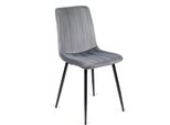 Sedia Imbottita "Ibes"" Per Sala Da Pranzo, Cucina, Colore Nero Con Gambe Nere, 43 X 50 X 90,5 Cm"