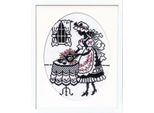 Kit Olympus Per Punto Croce Contato "Tea Time"", 29,5X23,4 Cm, Originale Dal Giappone"