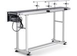 Trasportatore A Nastro Vevor Tavola Di Trasporto 1498,6X198,1 Mm Trasportatore A Nastro Motorizzato In Acciaio Inox Ad Alte Prestazioni Per Applicazioni Di Codifica A Getto D'inchiostro Nastro In Pvc Azionato A Velocità Regolabile (Doppio Parapetto)