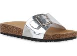 Van Hill Donna Muli Sandali Pantofole Pantofole Comode Scarpe 841369, Colore: Argento, Taglia: 42