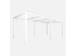 Pergola Bioclimatica 3X6M In Alluminio E Acciaio, Lamelle Orientabili, Bianco