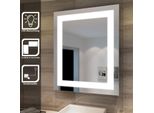 Sonni Specchio Da Bagno Illuminazione A Led A Risparmio Energetico Incorporata Striscia Luminosa Smerigliata 60 X 50 Cm Specchio Senza Rame E Senza Piombo IP44 Specchio Da Parete