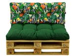 Ampo Set Di Cuscini Per Pallet, Cuscino Per Seduta E Schienale, Cuscino Per Pallet 120X80 Cm