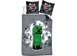 Minecraft Biancheria Da Letto Reversibile 140X200 Polycotone