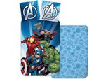 Biancheria Da Letto Reversibile Avengers 80 X 80 Cm + 135 X 200 Cm 100% Cotone