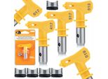 Rosfix Set Ultra Spray 513, 517, 519, 417, 617 – Ugello Per Verniciatura A Spruzzo Con Guarnizione | 5 Pezzi | Larghezza Di Spruzzo 20 – 30 Cm