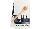 Set Da Cucina Fc Bayern MüNchen Di 2 Pezzi: Strofinaccio E Cucchiaio Di Legno