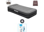 Materasso Gonfiabile Bestway - 1 Persona - 97 X 191 X 46 Cm - Grigio - Accessori Inclusi