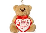 Orsetto Con Cuore Gute Besserung Orsetto Di Peluche Marrone 25 Cm