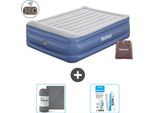 Materasso Gonfiabile Bestway - 2 Persone - 152 X 203 X 56 Cm - Grigio/Blu - Accessori Inclusi