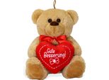 Orsetto Con Cuore Hab Dich Lieb Orsetto Di Peluche Marrone 25 Cm