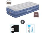 Materasso Gonfiabile Bestway - 1 Persona - 97 X 191 X 46 Cm - Grigio/Blu - Accessori Inclusi