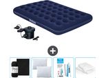 Materasso Gonfiabile Bestway - Letto Matrimoniale - 137 X 191 X 22 Cm - Blu - Accessori Inclusi