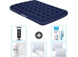 Materasso Gonfiabile Bestway - Letto Francese - 137 X 191 X 22 Cm - Blu - Accessori Inclusi