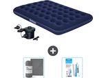 Materasso Gonfiabile Bestway - Letto Matrimoniale - 137 X 191 X 22 Cm - Blu - Accessori Inclusi