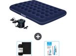 Materasso Gonfiabile Bestway - Letto Matrimoniale - 137 X 191 X 22 Cm - Blu - Accessori Inclusi