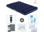 Materasso Gonfiabile Bestway - Letto Alla Francese - 137 X 191 X 28 Cm - Blu - Accessori Inclusi