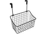 Quvio Scaffale Da Parete - Organizzatore - Scaffale Da Appendere - Metallo - Nero - 13,5 X 25,5 X 29 Cm (Lxwxh)