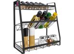 Quvio Scaffale Da Cucina - Scaffale Da Cucina Verticale - Metallo - 19 X 35 X 38 Cm