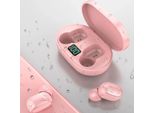 Cuffie Wireless E6S Con Bluetooth 5.0 E Custodia Ricaricabile - Rosa