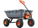 Carrello Da Trasporto Carrello Da Giardino Carriola Carrello A Mano Con Funzione Di Ribaltamento - Capacità Di Carico 360 Kg - Robusto Carrello Da Trasporto Da Giardino Per Uso Esterno